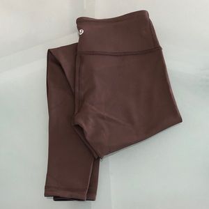 Lululemon Luon Reversible Leggings Brown Black